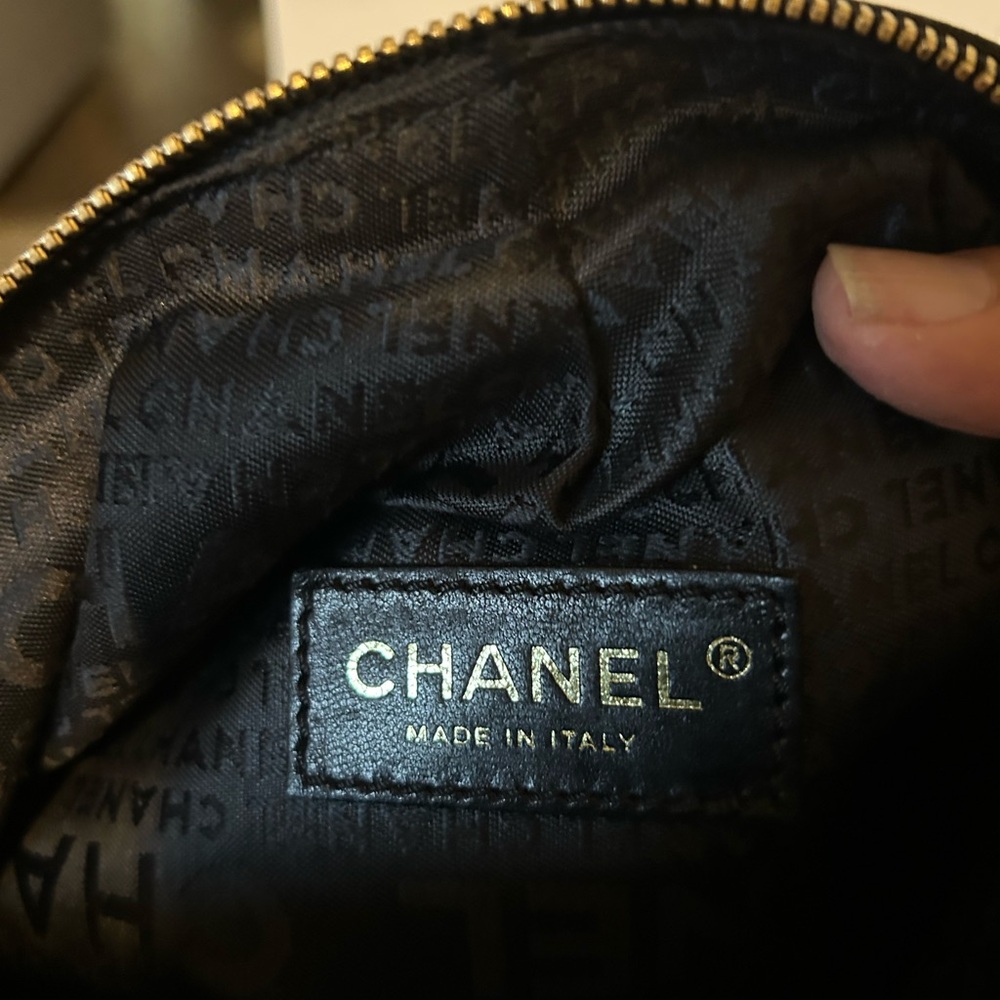 Chanel Four Leaf Clover Satin clutch/wristlet bag Limited Listing! - Picture 9 of 12